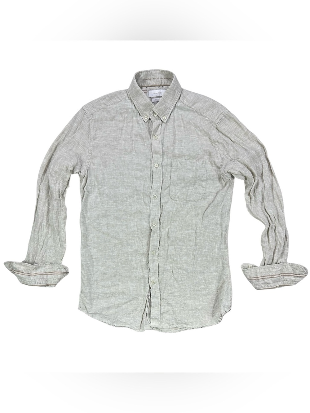 Porter & Ash 100% Linen Button Down Shirt
